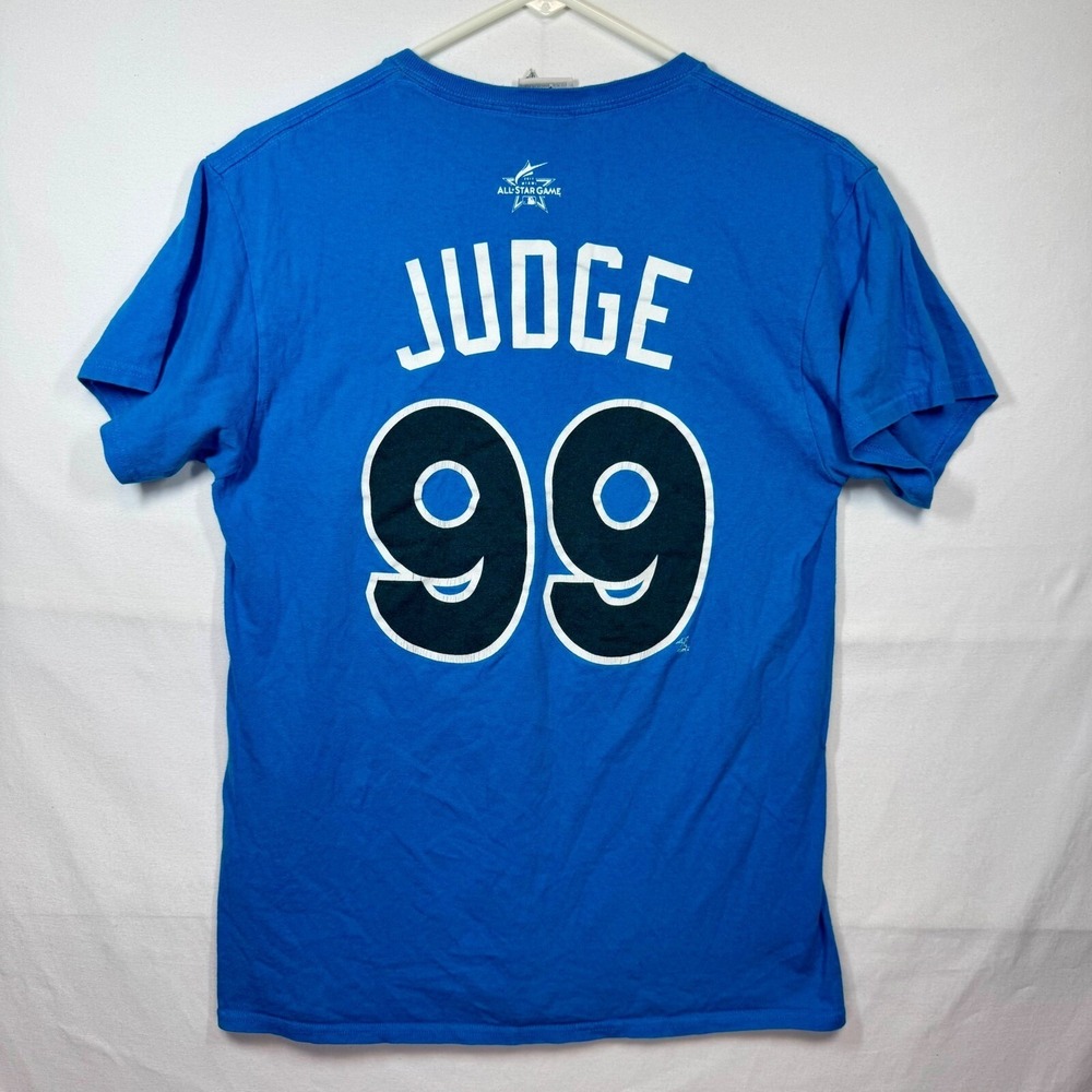 2017 MLB All-Star Game Aaron Judge 99 T-Shirt American League Majestic Tag Sz M